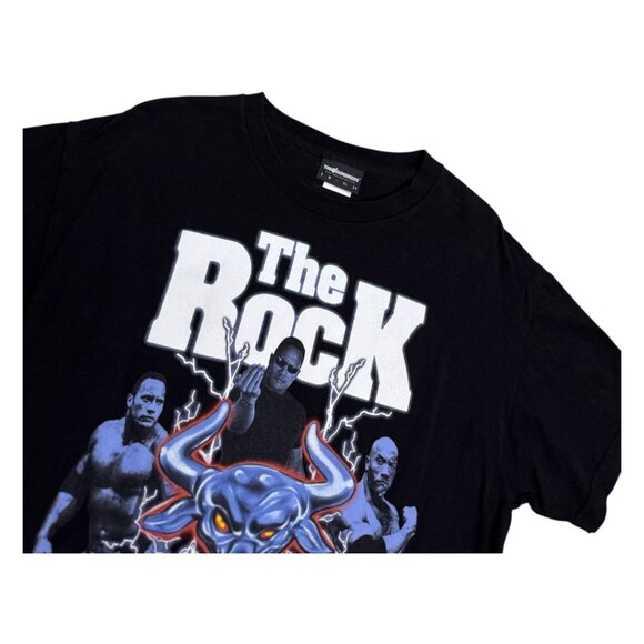 RARE WWE THE ROCK x THE HUNDREDS Limited Wrestlemania 40 Collab Tee Shirt Large - Picture 5 of 7